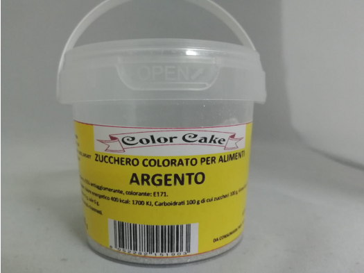 Cc Zucchero Colorato Argento - 80gr