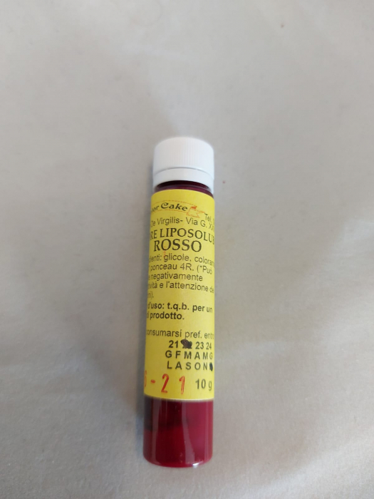Cc Colorante Liquido Liposolubile Rosso 10g