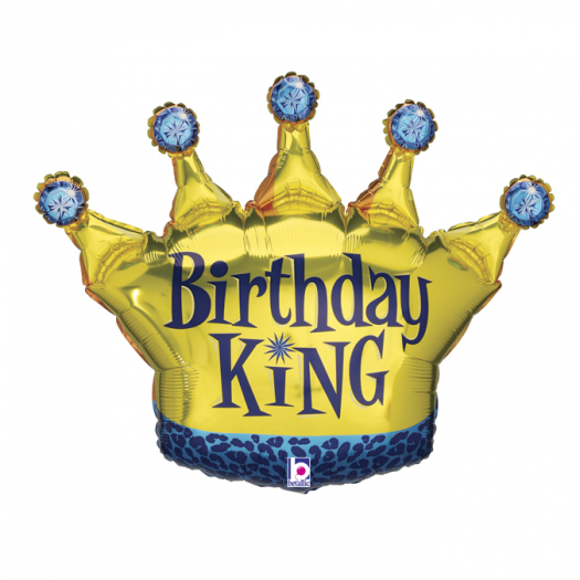 Minishape Corona Happy Birthday King - 5pz