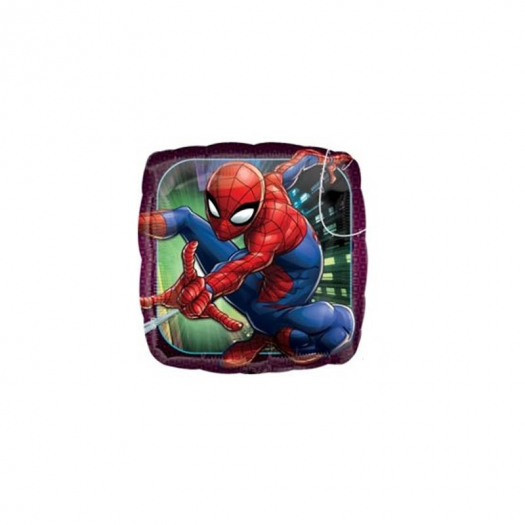 18" Foil Spiderman Quadrato