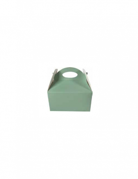 Box Regalo/dolciumi 16x16x10,5cm Verde Salvia - 12 Pz