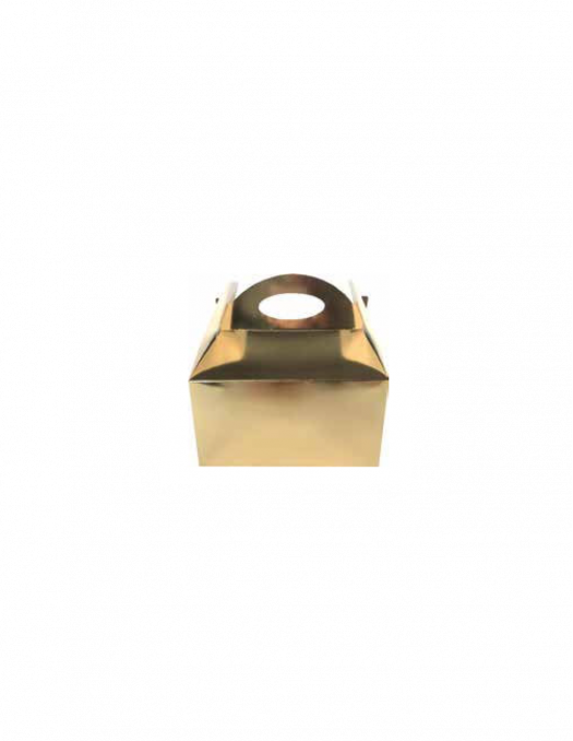Box Regalo/dolciumi 16x16x10,5cm Oro - 12 Pz*