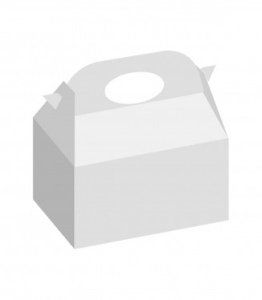 Box Regalo/dolciumi 16x16x10,5cm Bianco - 12 Pz