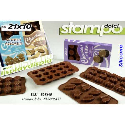Stampi Silicone X Cioccolatini Assortiti - 5 Pz