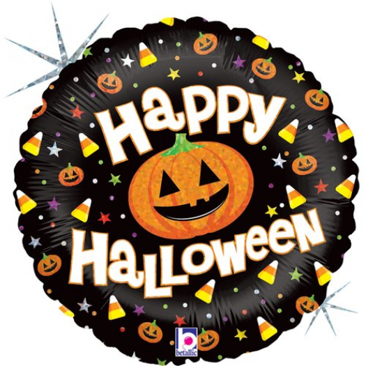 18" Foil Olografico Happy Halloween