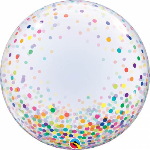 24'' Bubble Coriandoli Stampati Multicolor