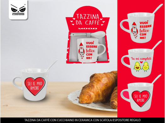 Tazzina Caffe' Amore Con Cucchiaino Confezionata*