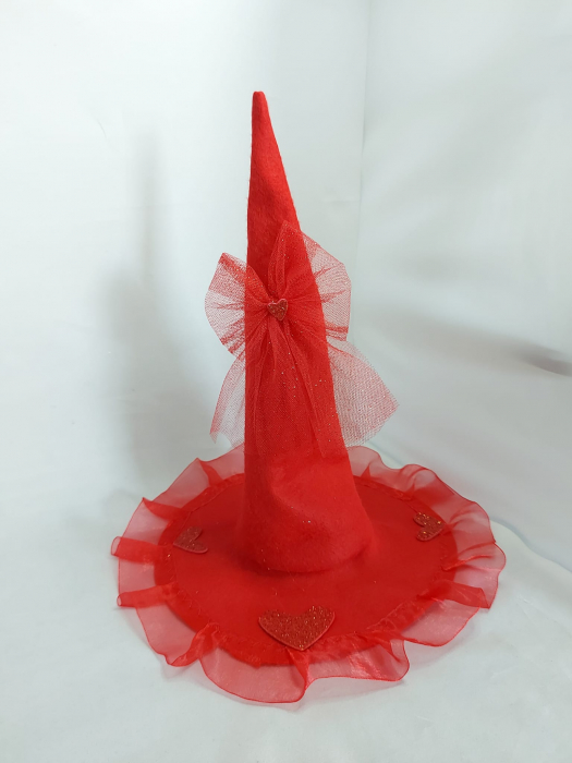 Cappello Lux Rosso Porta Dolciumi 30cm - 3pz