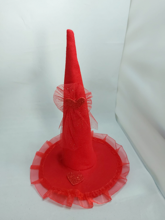 Cappello Lux Rosso Porta Dolciumi 25cm - 3pz