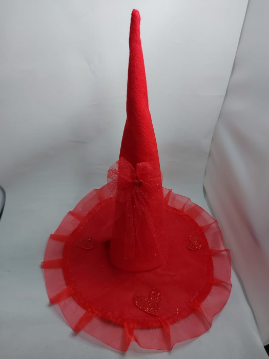 Cappello Lux Rosso Porta Dolciumi 35cm - 3pz