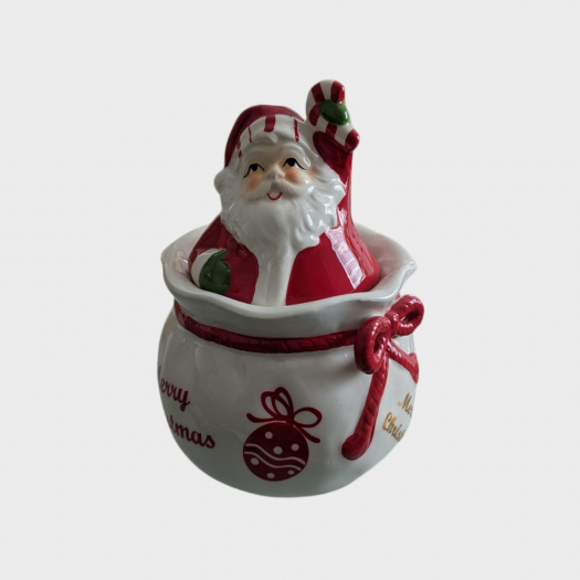 Ceramica Natale Portacioccolatini Babbo Natale 21cm