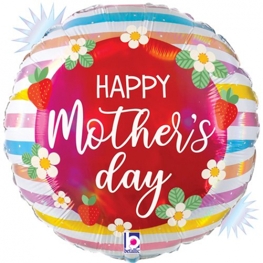 18" Foil Tondo Happy Mothers Day