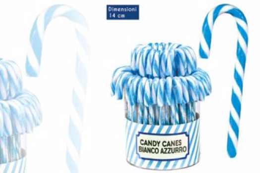 Candy Canes Bianco/azzurro 14gr - 50 Pz