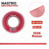 Nastro Raso Rosso 6mm - 60 Yds