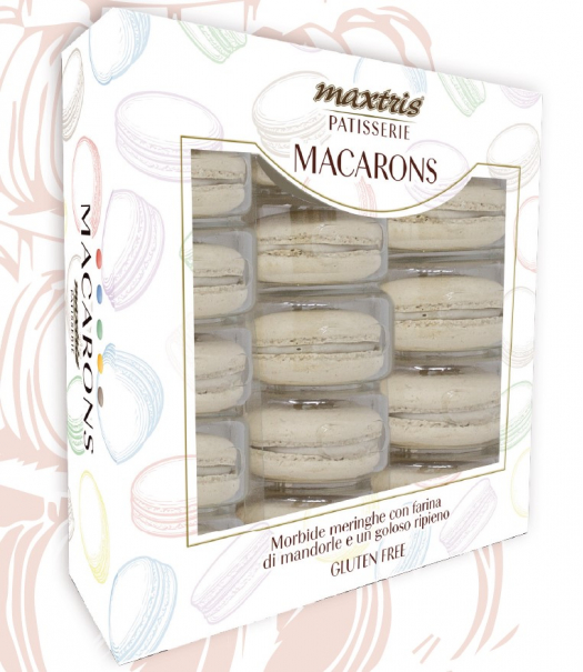 Maxtris Macarons Bianco Nocciola - 15pz