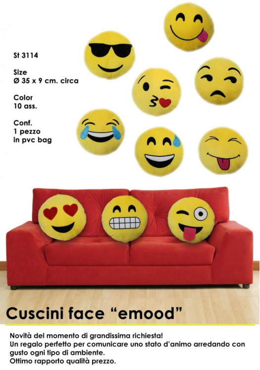 Cuscino Emoticons Peluche