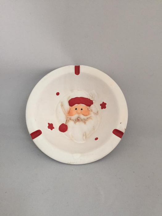 Posacenere Ceramica Babbo Natale