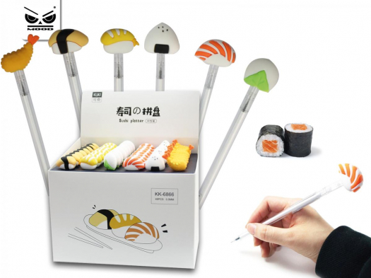 Penna Inchiostro Gel Forma Sushi Expo 48 Pz